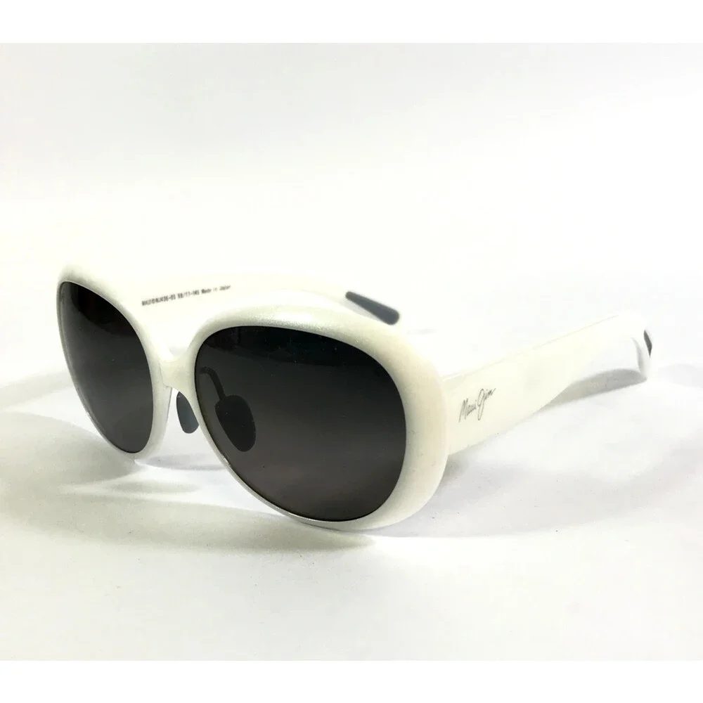 Maui Jim Sunglasses Frames NAHIKU MJ436-05 White Pearl w/ Neutral Gray Lenses